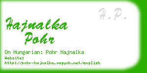 hajnalka pohr business card